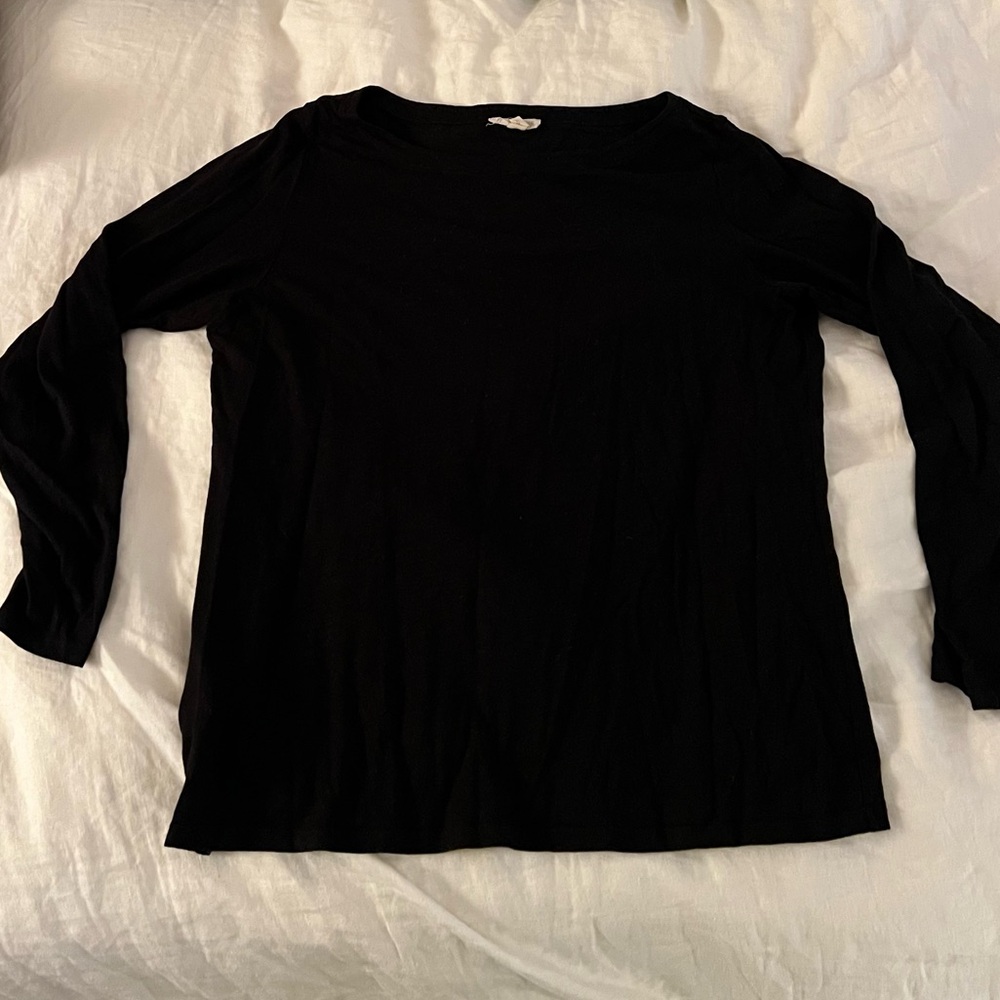Eileen Fisher Boat Neck Long Sleeve